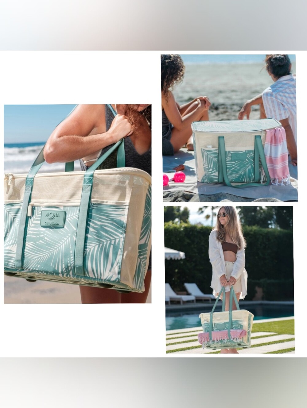 NWT ALOHA COLLECTION Collapsible Beach Tote